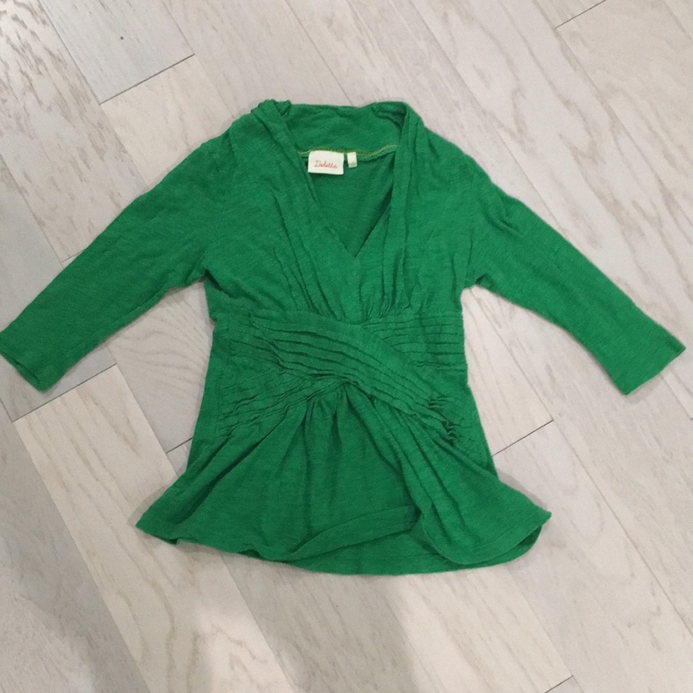 Girls green Deletta top